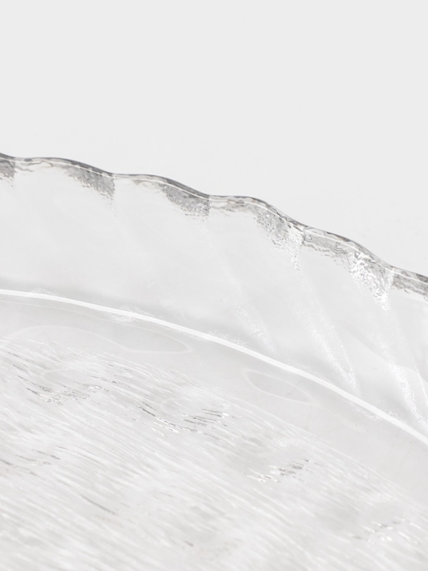 Блюдо сервировочное  21,3см "Кринкл" , цвет прозрачный