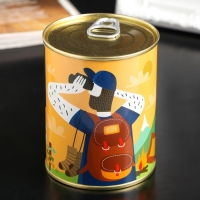 Подарочные носки в банке &laquo;Покорителя&raquo;, (внутри носки мужские, цвет чёрный)