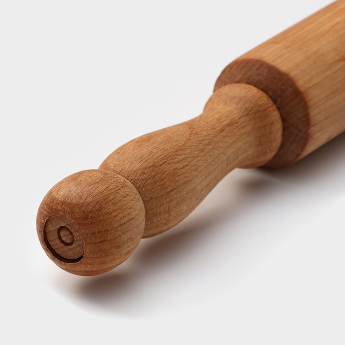 Скалка с вращающимися ручками Adelica, 50&times;4,2 см, бук