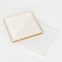 Коробка для печенья, крафт, 21&times;21&times;3 см