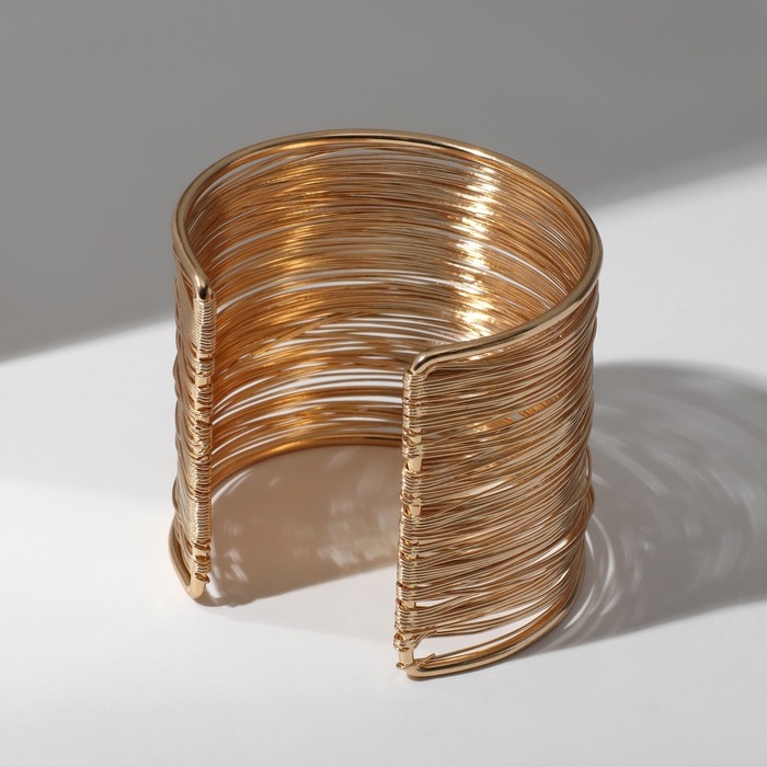 Браслет &laquo;Манжета&raquo; нити, цвет золото