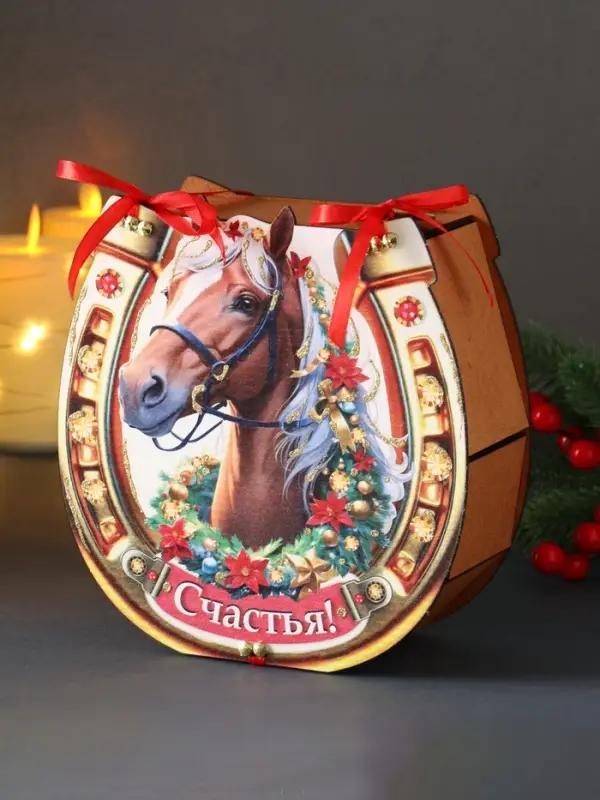 Шкатулка &laquo;Подкова&raquo;, 18&times;18.5&times;7 см