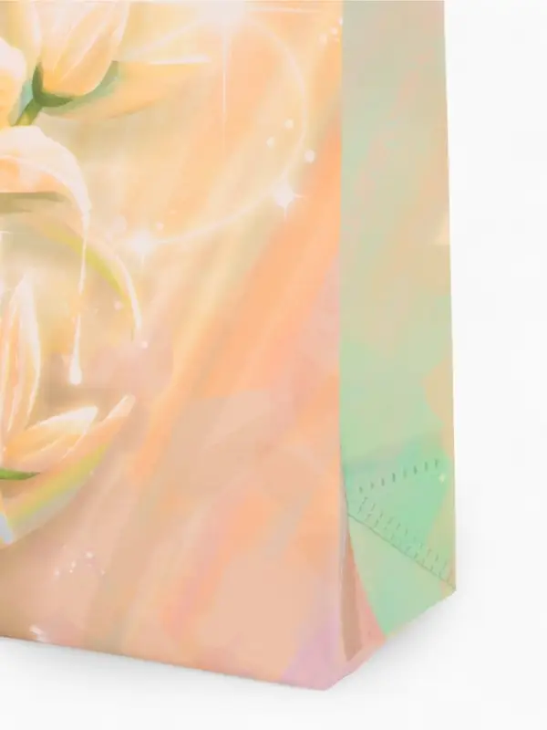 Сумка для покупок Цветы, 32*10*26. отд без молнии, розовый