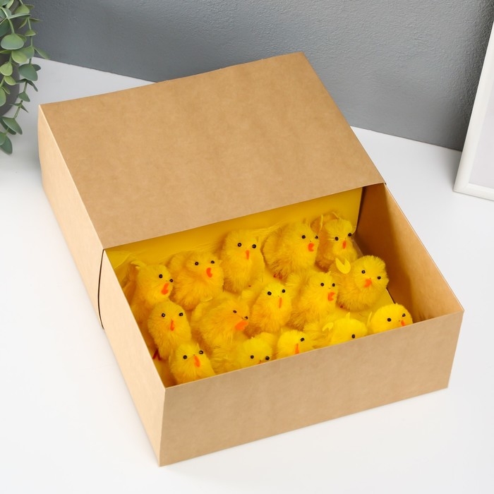Сувенир пасхальный "Цыпа пушистая" набор 15 шт 7,5х5х5 см