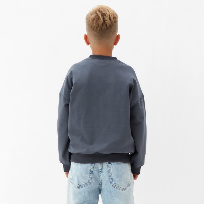 Джемпер для мальчика MINAKU, цвет графит, рост 152 см