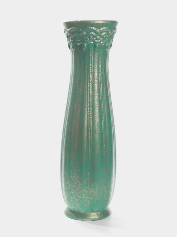 Ваза напольная керамика "Боно" талия, 59х13 см, бирюзовый