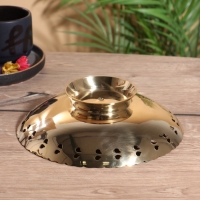 Блюдо сервировочное "Жар-Птица" латунь с перламутром 19,5х19,5х5,5 см