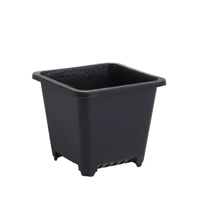 Горшок для рассады, 250 мл, d=9 см, h=8 см, пластик, чёрный, Greengo