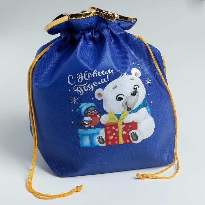 Мешок подарочный &laquo;Новогодний подарок&raquo;, 28 х 28 см +/- 1.5 см