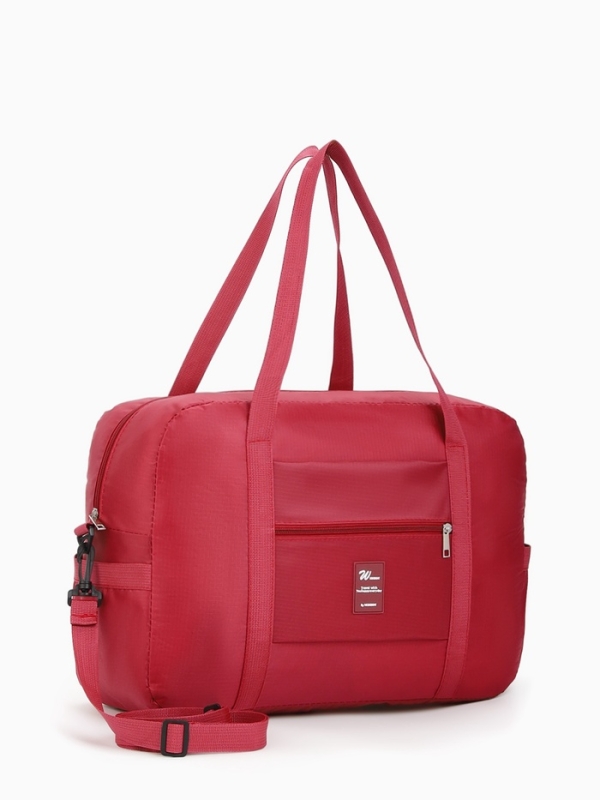 Сумка дорожная на молнии, бордовая