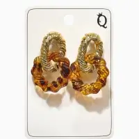 Серьги ассорти &laquo;Леопард&raquo; крученые, цветной в серебре