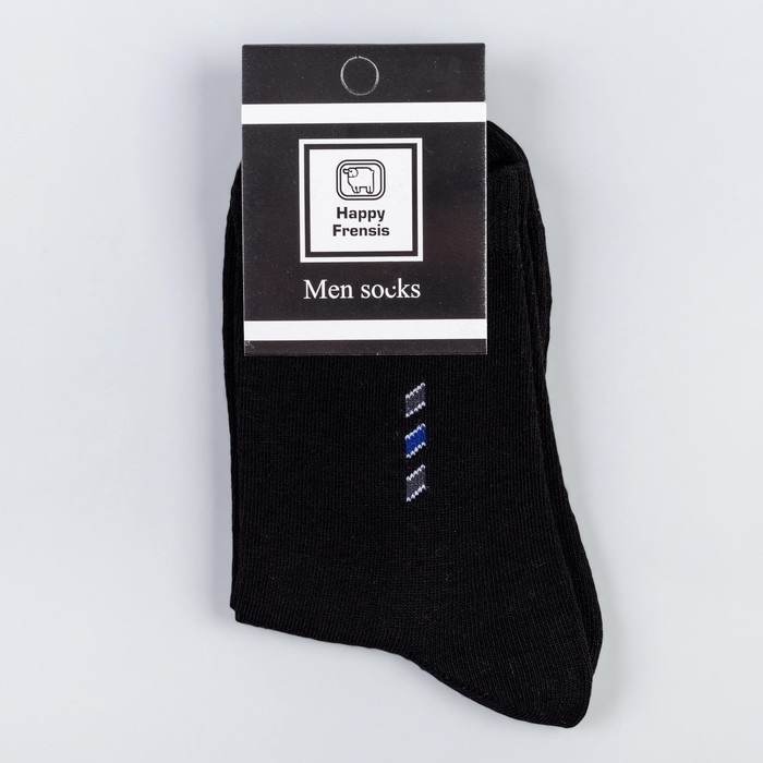 Носки мужские, цвет чёрный, размер 27-29 Носки мужские, цвет чёрный, размер 27-29