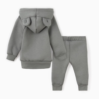 Костюм (толстовка и брюки) Крошка Я, BASIC LINE, рост 80-86 см, цвет серый