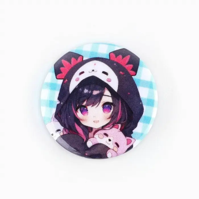 Значок металлический закатной &laquo;Милые анимешки&raquo;, d=2.5 cм, МИКС