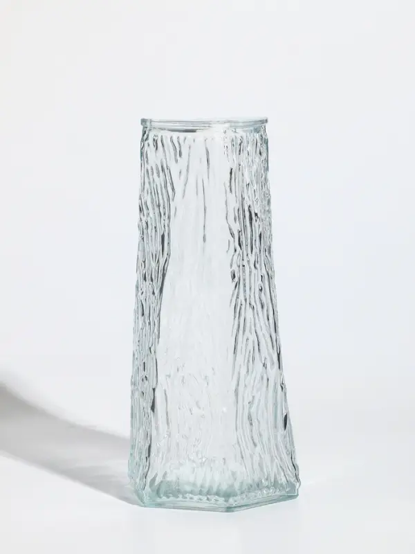 Ваза стекло настольная "Джойс" 24х11х7,5 см, прозрачный