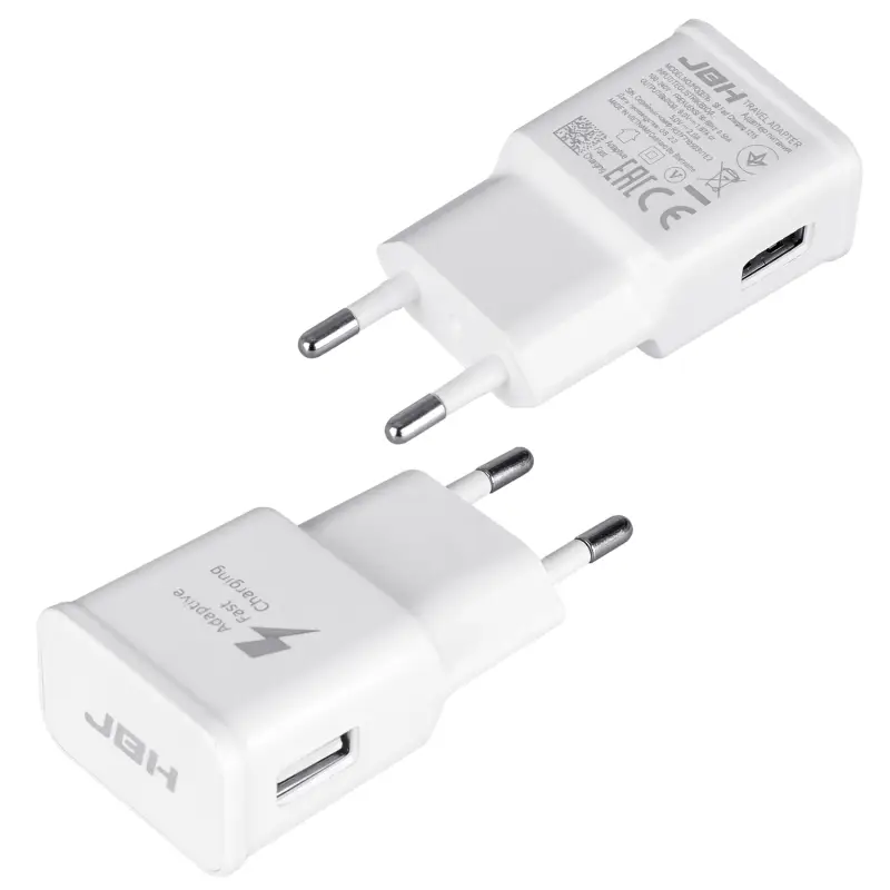 Переходник СЗУ на USB 2A S6 2.0 JBH белый (500шт/кор)