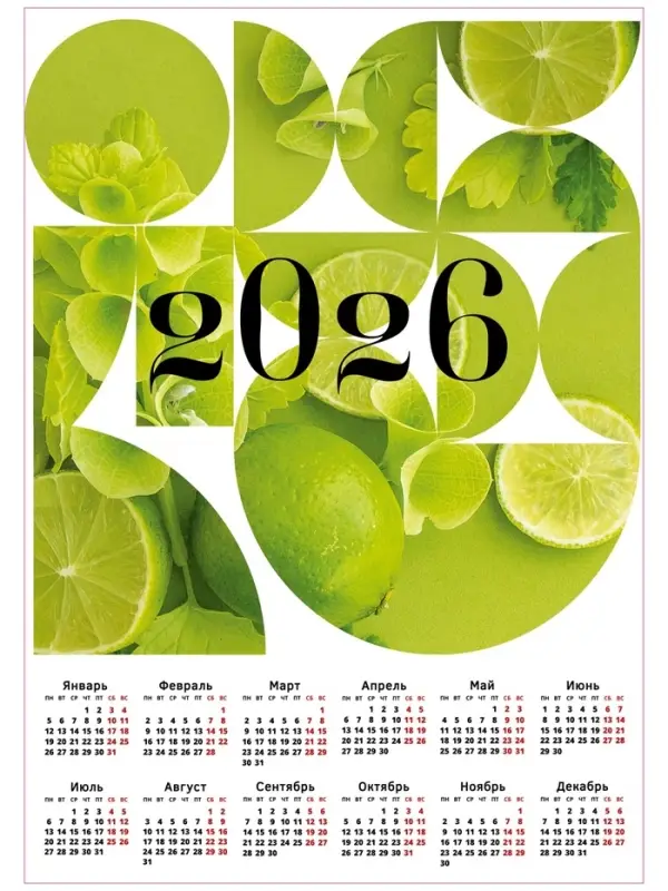 Календарь &laquo;Лайм 2026&raquo;, А2