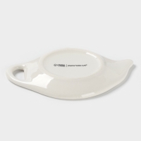 Подставка под чайный пакетик Доляна «Зайка», керамика, 12×9×1.5 см, белая Подставка под чайный пакетик Доляна «Зайка», керамика, 12×9×1.5 см, белая