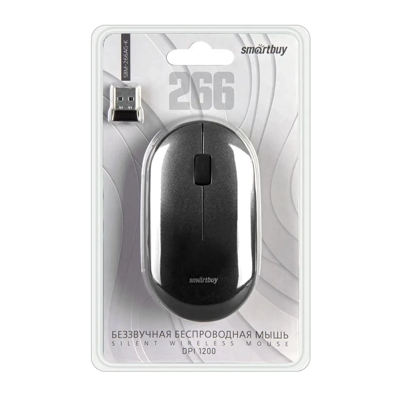 Мышь беспроводная Smartbuy 266AG черная градиент