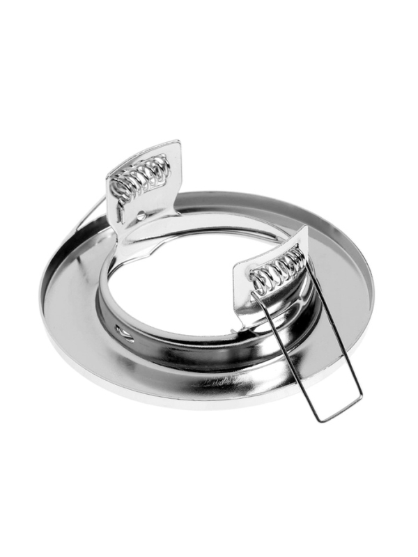 Светильник встраиваемый под лампу MR16, круг, металл, хром