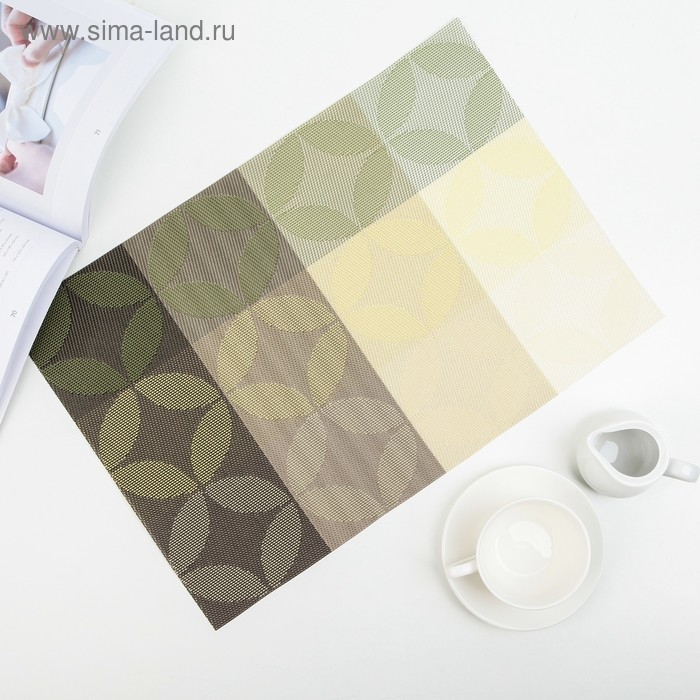 Салфетка сервировочная на стол &laquo;Пики&raquo;, 45&times;30 см, цвет жёлтый