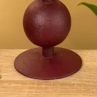 Подсвечник на 1 свечу "Сливовый" с 1 сферой 7,5х7,5х11,5 см