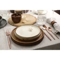 Тарелка с бортиком Magistro &laquo;Церера&raquo;, d=25.5 см, фарфор, белая