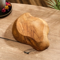 Тарелка "Древесная кора" дерево Джати, 28х21х5 см, цв. коричневый