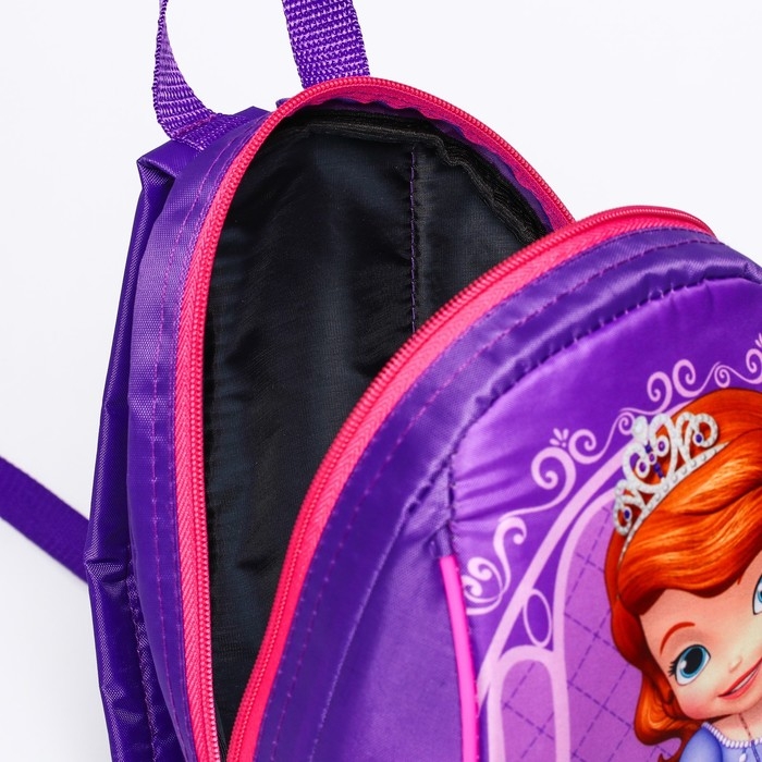 Рюкзак детский, отдел на молнии, 20 х 13 х 26 см "Принцесса", София Прекрасная