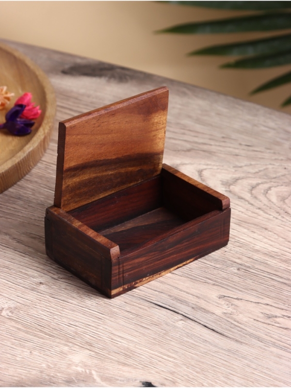 Шкатулка резная "Слон" дерево соно, 11х7х3,5 см