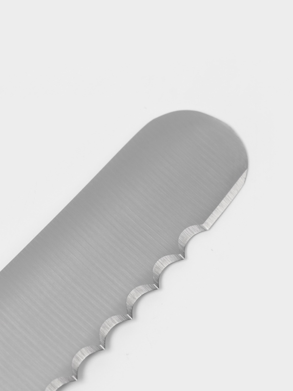 Нож хлебный, лезвие 24.5 см, черная ручка