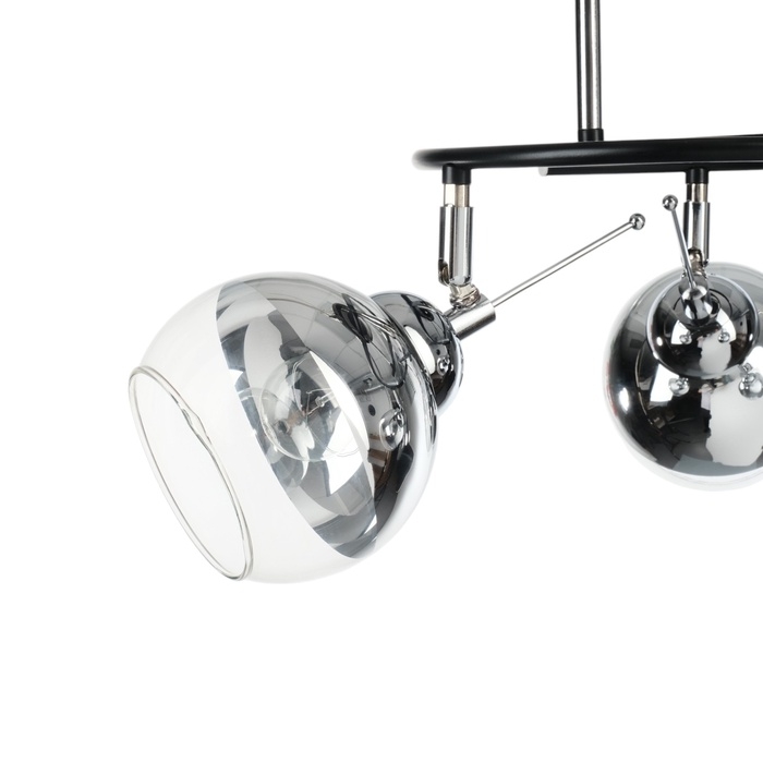 Люстра Люстра "Редо" 3хЕ27 40Вт черно-хромовый 45х45х28 см