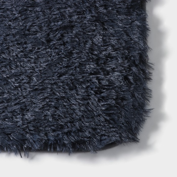 Набор ковриков для ванной и туалета Доляна &laquo;Пушистик&raquo;, 3 шт., 40&times;44, 40&times;50, 50&times;80 см, серый