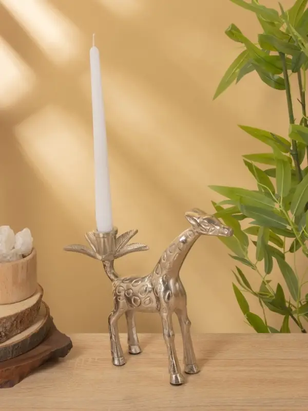 Подсвечник "Жираф" алюминий 22,5х11,5х23 см