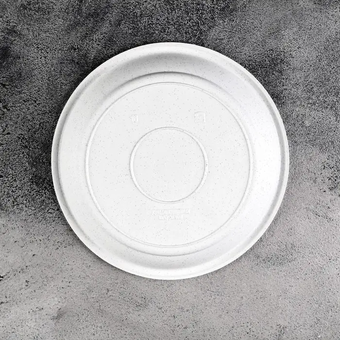 Поддон для горшка, d = 16 см, пластик, цвет мрамор