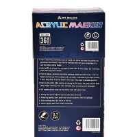Набор маркеров акриловых 36 цветов, конусный наконечник 0,7мм