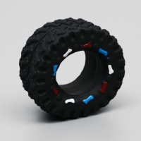 Игрушка пищащая "Покрышка" для собак, 8 см, чёрная Игрушка пищащая "Покрышка" для собак, 8 см, чёрная