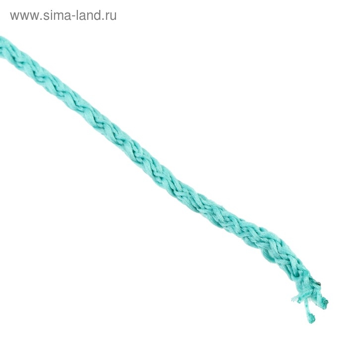 Шнур для вязания "Классик" без сердечника 100% полиэфир ширина 4мм 100м (бирюзовый)