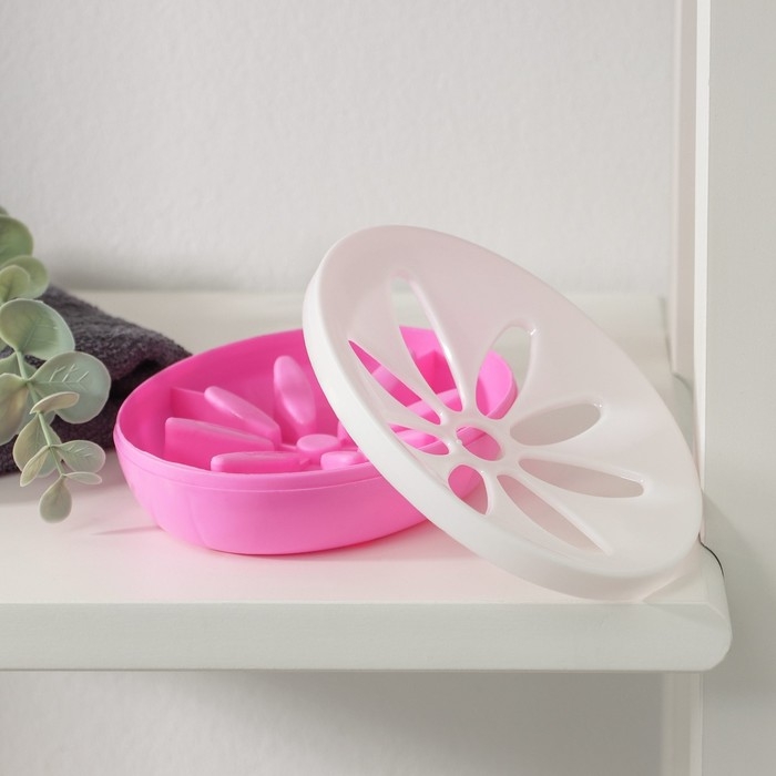 Мыльница пластиковая &laquo;Восход&raquo;, 13&times;10&times;3 см, МИКС