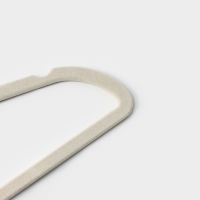 Плечики - вешалки для одежды, 41&times;22 см, 5 шт, цвет белый