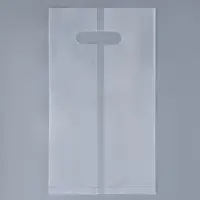 Пакет квадратный полиэтиленовый с вырубной ручкой, упаковка, прозрачный, 30х43+28см &plusmn; 5% 60 мкм