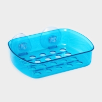 Мыльница на присосках Bath Collection, пластик, 13&times;10&times;3 см, цвет МИКС