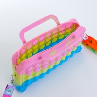 Сумка детская на молнии «Выбражулька», цвет розовый/жёлтый/голубой Сумка детская на молнии «Выбражулька», цвет розовый/жёлтый/голубой