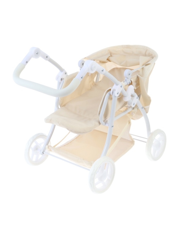 Коляска для кукол универсальная, с переноской, с корзиной, металлический каркас