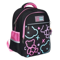 Рюкзак школьный 38 х 29 х 14,5 см, Hatber Ergonomic light, "Мой мишка" NRk_15124