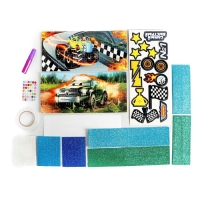 Набор для творчества «Пазл-аппликация» тачки Набор для творчества «Пазл-аппликация» тачки