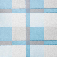 Клеёнка столовая на нетканой основе &laquo;Клетка голубая&raquo;, ширина 130 см, рулон 25 м