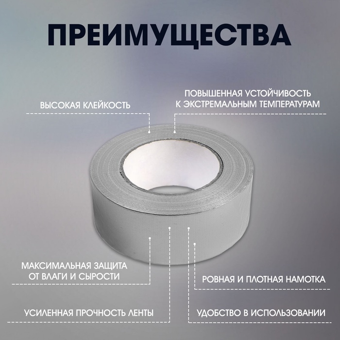 Лента армированная ЛОМ, самоклеящаяся, стеклотканевая, 160 мкм, 48 мм x 45 м