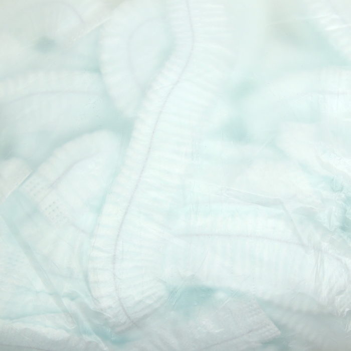 Шапочка медицинская Шарлотта белая 12 гр/м 50 шт/уп