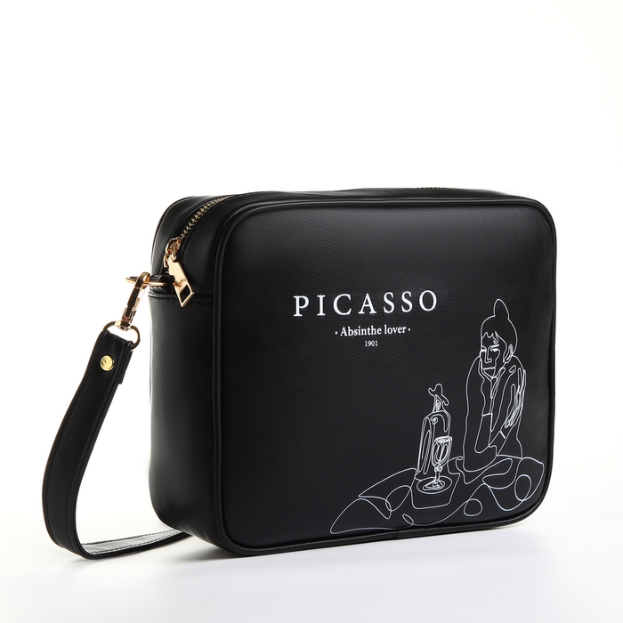 Сумка женская через плечо TEXTURA, маленького размера, цвет чёрный